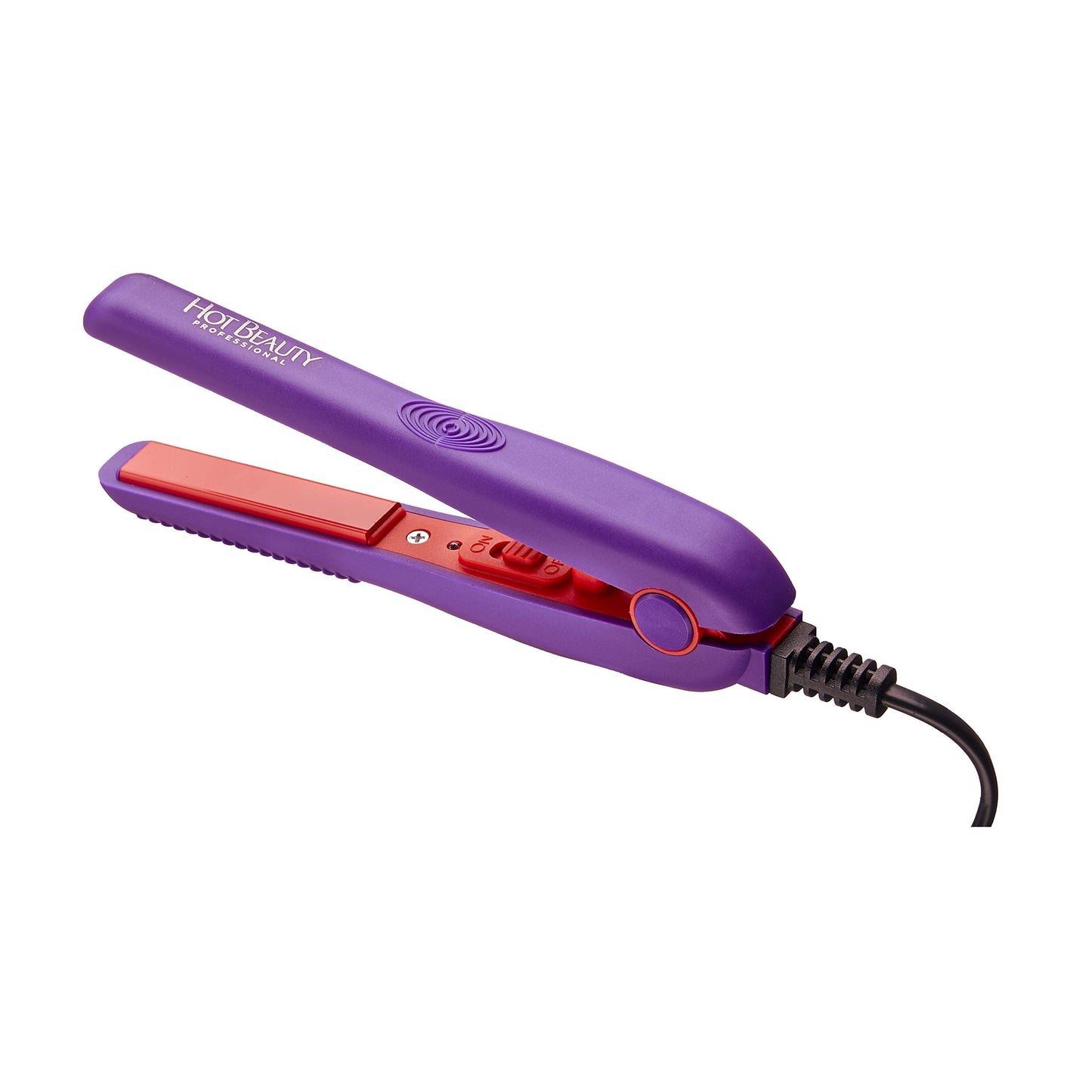 Hot Beauty Professional Ceramic Mini Flat Iron 1/2", Anti-Frizz, Fast Heating, Versatile Styling for Curly & Straight Hair, Ideal for Traveling Beauty & Personal Care Hot Beauty
