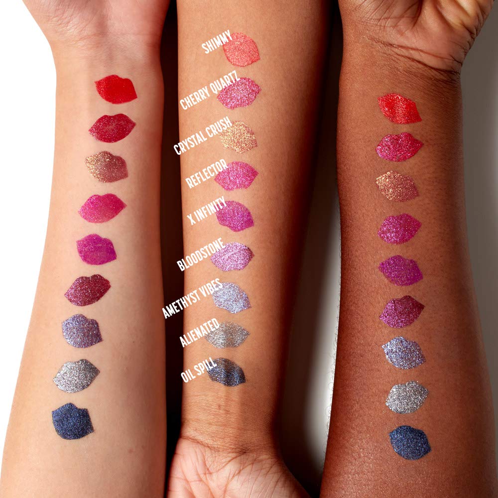 NYX PROFESSIONAL MAKEUP Glitter Goals Liquid Lipstick - X Infinity (Violet With Pink And Magenta Glitter) Beauty & Personal Care NYX PROFESSIONAL MAKEUP