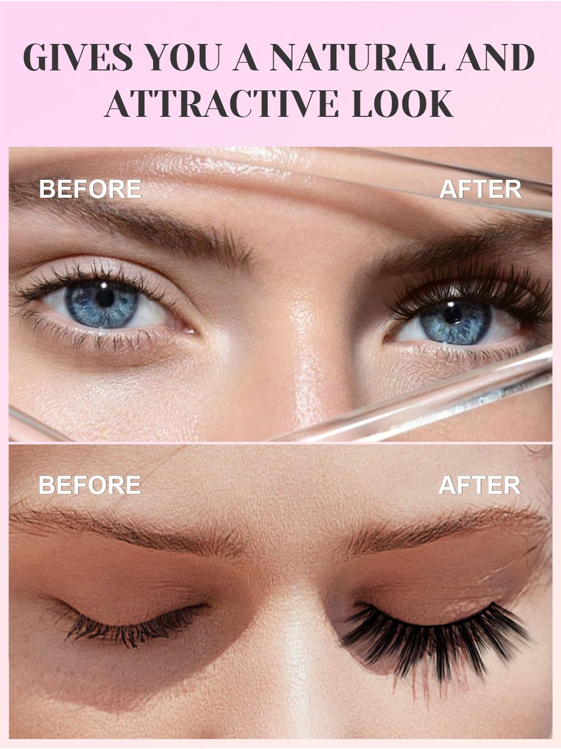 Sikkis Magnetic Eyelashes with Eyeliner - Magnetic Eyelashes Mink Look Kit, Mixed 3D Mink Reusable False Lashes with Applicator, No Glue Needed -5 Beauty & Personal Care Sikkis