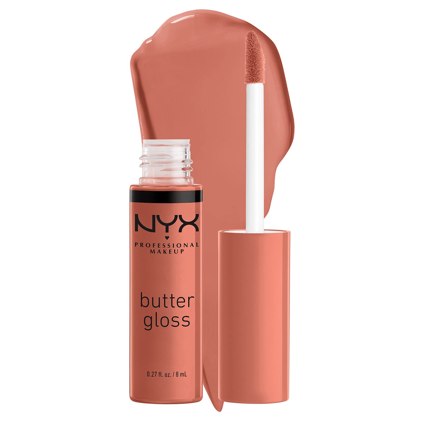 NYX PROFESSIONAL MAKEUP Butter Gloss Brown Sugar, Non-Sticky Lip Gloss - Sugar High (Peachy Light Nude) Beauty & Personal Care NYX PROFESSIONAL MAKEUP
