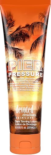 Devoted Creations Pier Pressure | Transfer Resistant Vivid Bronzing Ultra-Moisturizing Dark Tanning Lotion Beauty & Personal Care Devoted Creations