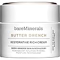 bareMinerals Butter Drench Restorative Rich Face Cream, Hydrating Face Lotion, Helps Skin Retain Moisture, Soothes Dry Skin, Non-Comedogenic, Vegan Beauty & Personal Care bareMinerals
