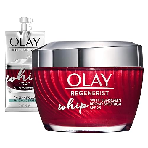 Olay Regenerist Whip Face Moisturizer SPF 25, 1.7 oz + Whip Face Moisturizer Travel/Trial Size Bundle Beauty & Personal Care Olay