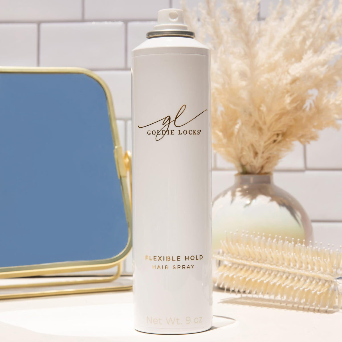 Goldie Locks Travel Size Flexible Hold Hairspray - 3.4 fl oz - Lightweight, All-Day Hold & Brushable Finish - Humidity Resistant - Safe for Extensions Beauty & Personal Care Goldie Locks
