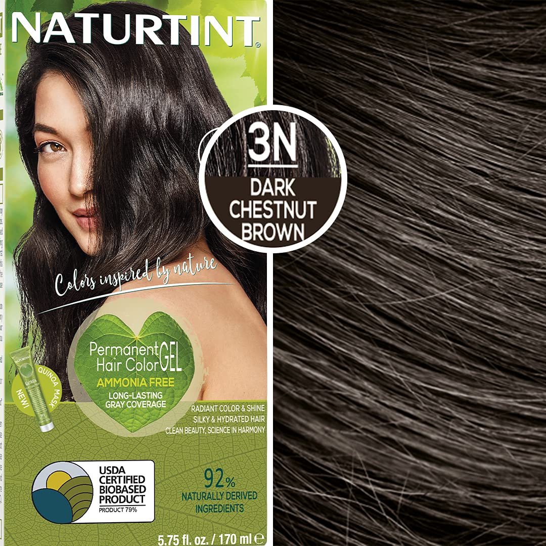 Permanent Hair Color - 3N, Dark Chestnut Brown, 5.45 oz (4 units Multi-Pack) Beauty & Personal Care Naturtint