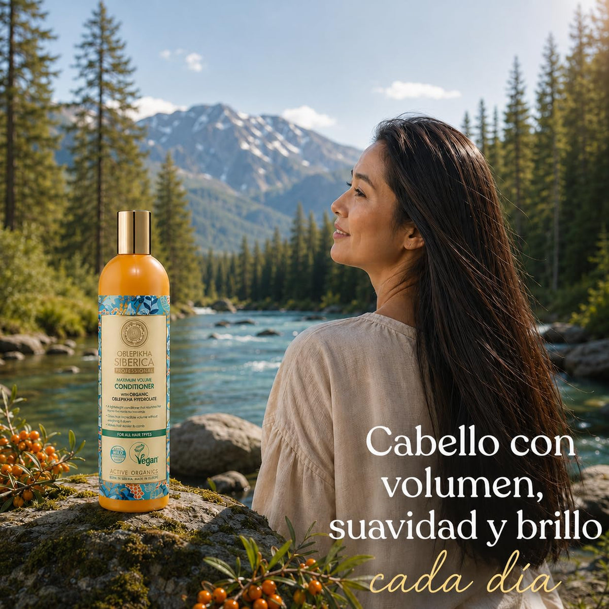 Natura Siberica Oblepikha Conditioner Maximum Volume for All Hair Types, 400 mL