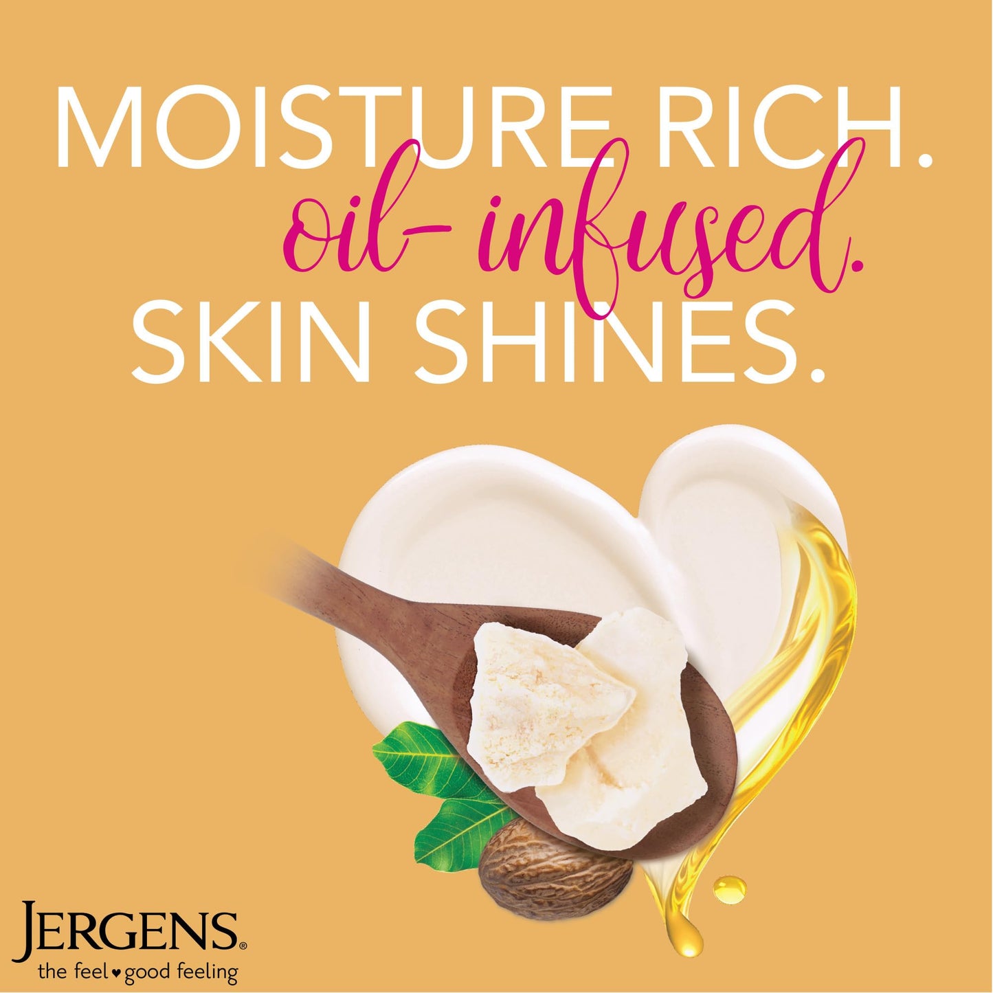 Jergens Shea Butter Hand and Body Lotion, Deep Conditioning Moisturizer, 3X More Radiant Skin, with Pure Shea Butter, Dermatologist Tested, 26.5 Oz Beauty & Personal Care Jergens