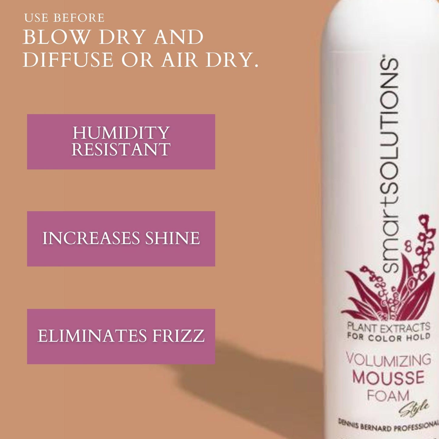 SMART SOLUTIONS Volumizing Mousse Foam, 8.5 oz | Non-Sticky | Weightless Styling Aid Beauty & Personal Care SMART SOLUTIONS