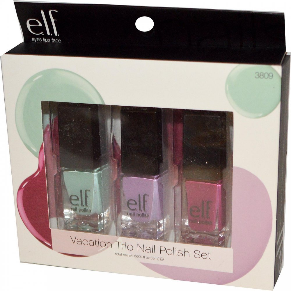 e.l.f. 3 Piece Nail Polish Set, Vacation Trio Beauty & Personal Care e.l.f.