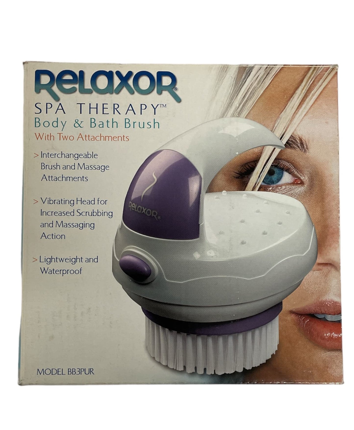 Relaxor BB3PUR Body and Bath Palm Style Brush Beauty and Personal Care Relaxor