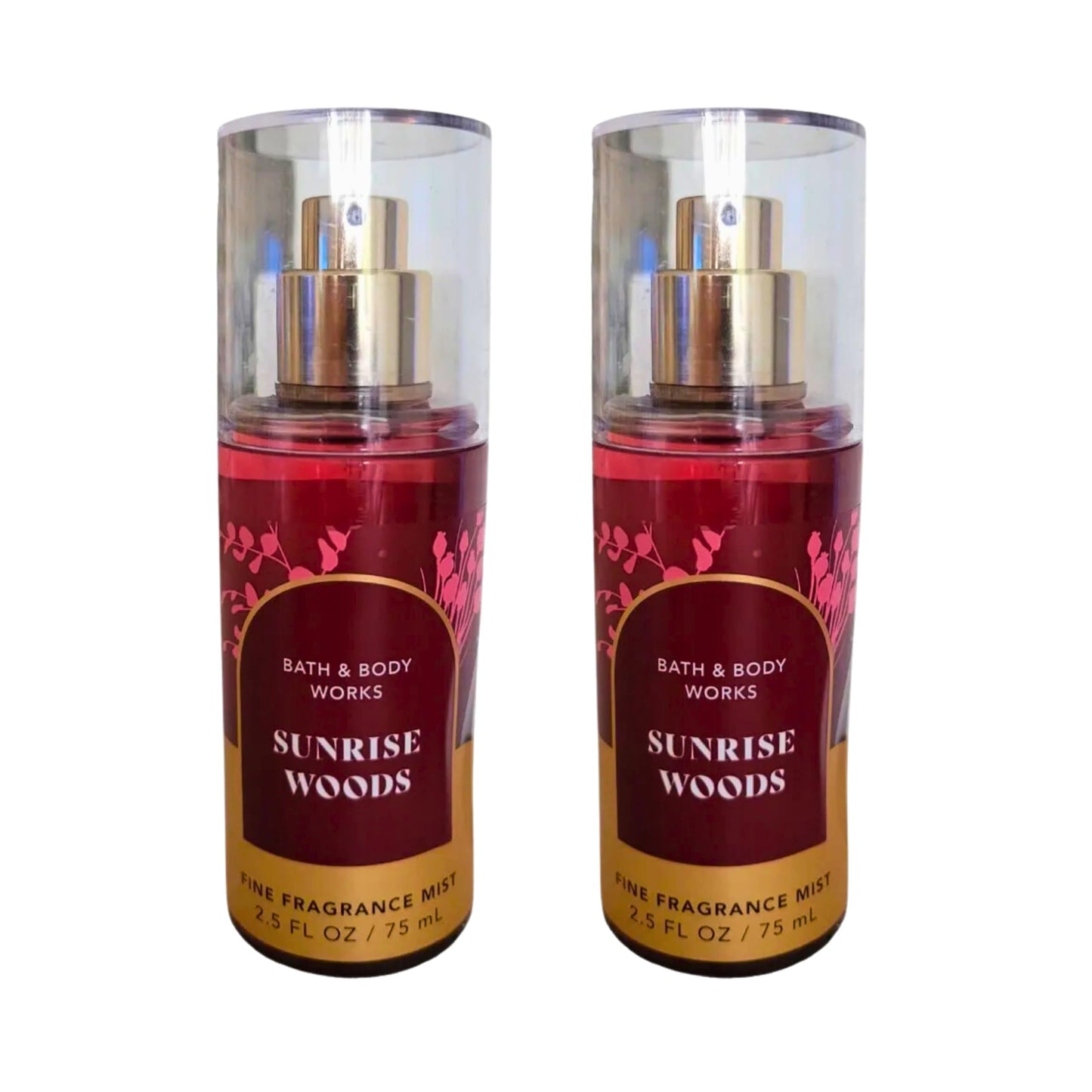 Bath & Body Works Mini Travel Size Fine Fragrance Mists, 2.5oz Each, Set of 2 (Sunrise Woods) Beauty & Personal Care Bath & Body Works