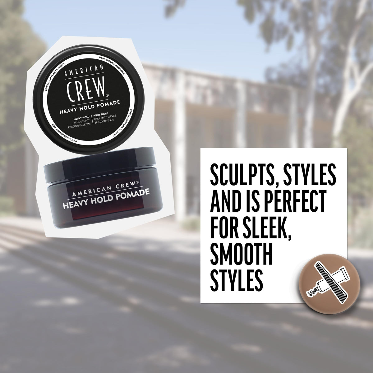 American Crew Men's Hair Pomade, Like Styling Gel with Heavy Hold & High Shine, Stocking Stuffer for Him,3 oz Beauty & Personal Care AMERICAN CREW
