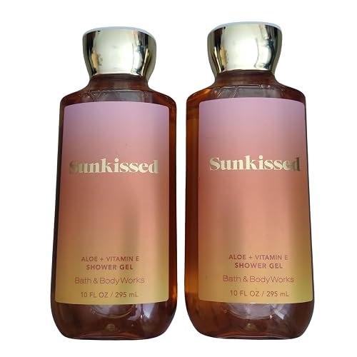 Bath & Body Works Shea + Vitamin E Shower Gel, Set of 2, 10oz Each (Sunkissed) Beauty & Personal Care Bath & Body Works