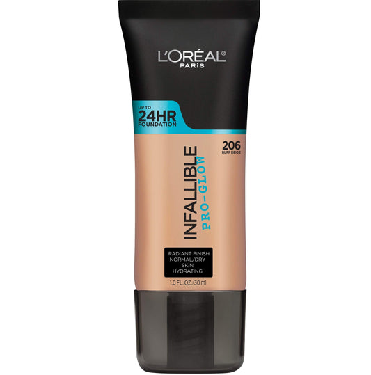 L'Oreal Paris Makeup Infallible Up to 24HR Pro-Glow Foundation, Buff Beige, 1 fl oz. Beauty & Personal Care L'Oreal Paris