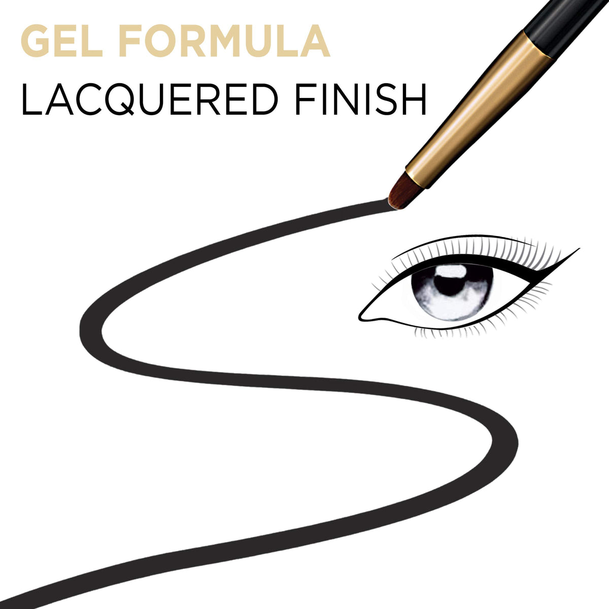 L’Oréal Paris Infallible Lacquer Eyeliner, Blackest Black (Packaging May Vary) Beauty & Personal Care L'Oreal Paris