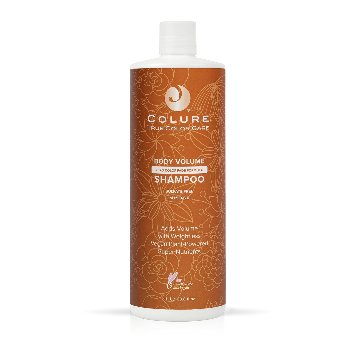 COLURE Body Volume Shampoo, 33 Fl Oz - Volumizing Hair Wash for Fine Thinning Hair, Weightless Sulfate-Free Cleanser