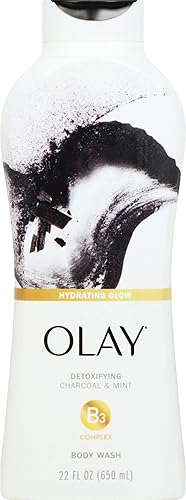 Olay Cleansing Infusion Charcoal + Mint Body Wash, 22 oz Beauty & Personal Care Olay