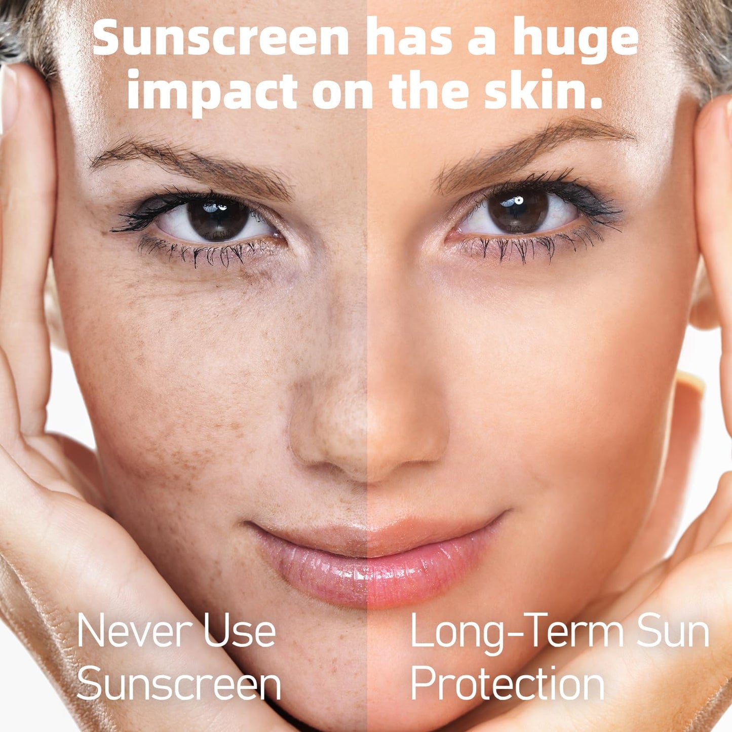 VGO Clear Face Sunscreen SPF 50, Hydrating Sun Essence Leaves No Sticky Feeling Travel Size Sunscreen Against UVA and UVB Rays 50ml / 1.7oz Beauty & Personal Care VGO