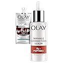 Olay Collagen Peptides Wrinkle Correction Serum, 1.3 Fl Oz + Whip Face Moisturizer Travel/Trial Size Bundle Beauty & Personal Care Olay