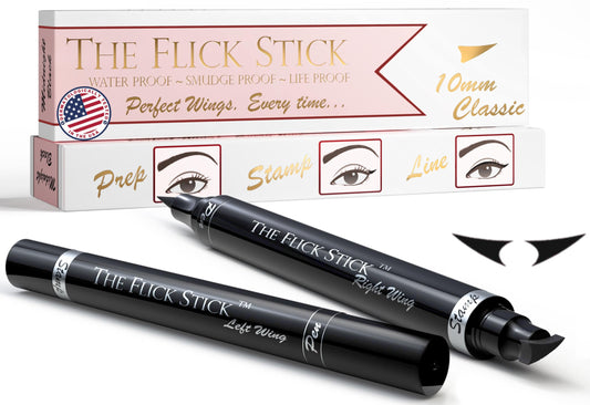 The Flick Stick Winged Eyeliner Stamp For Quick and Easy Cat Eye Makeup, SmudgeProof & Waterpoof Eye Liner Cat Eye Stencil Makeup Tool, Wingliner Beauty & Personal Care The Flick Stick