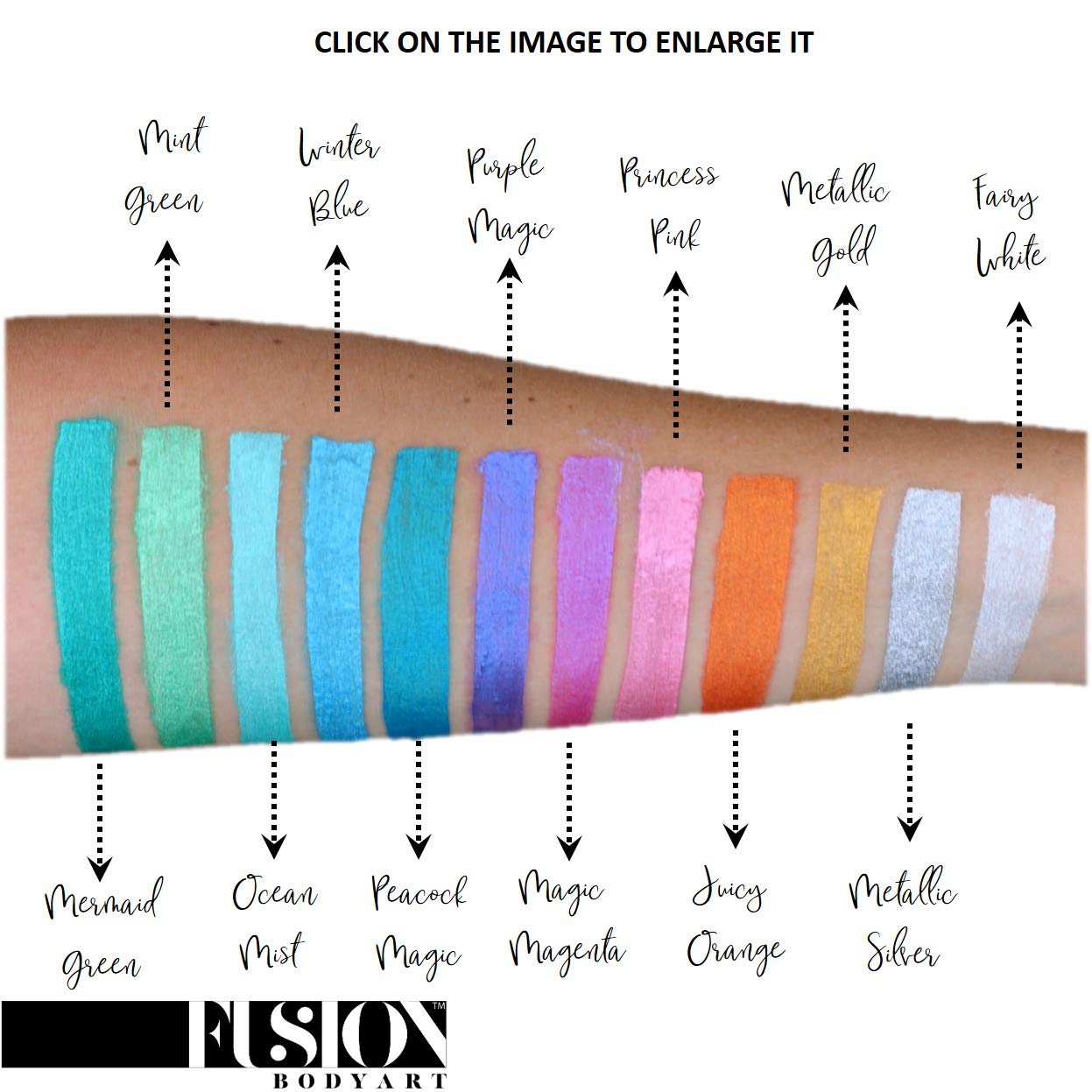 Fusion Body Art Pro Face Paint | Pearl Princess Pink (25gm), Professional Quality Water Activated Shimmery Face & Body Paint Supplies Single Metallic Beauty & Personal Care FUSION BODY ART