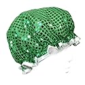 Wrapables Trendy Satin Shower Cap, Green Glitter Beauty & Personal Care Wrapables