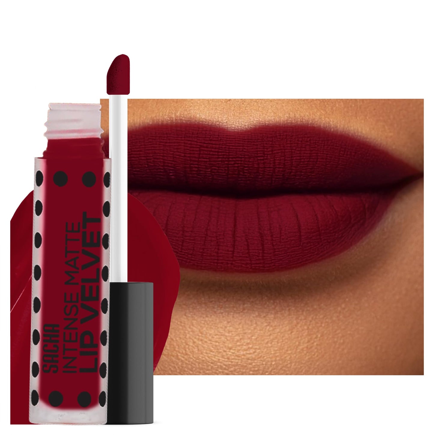 Sacha Cosmetics Intense Matte Lip Velvet Liquid Lipstick, Long-Lasting Velvet Matte Finish, 0.2 fl oz Pass The Money Beauty & Personal Care Sacha Cosmetics