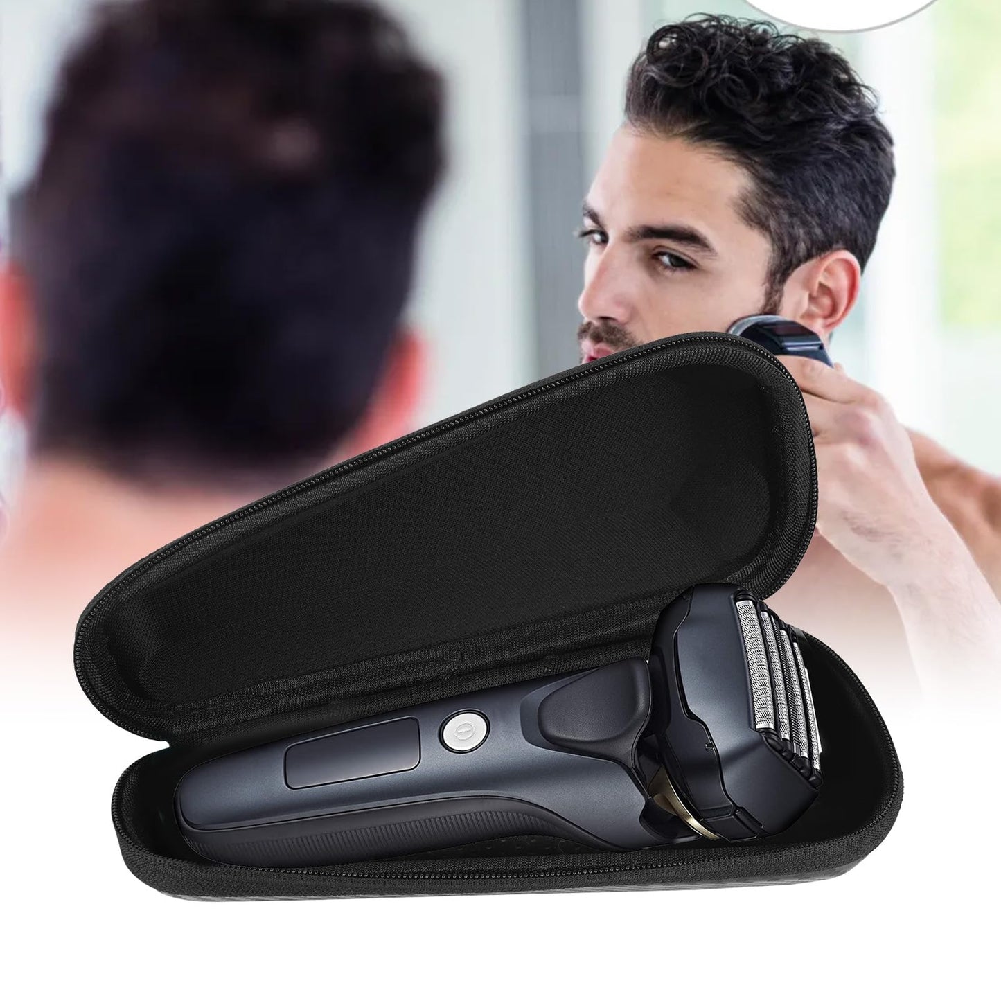 Linkidea Razor Travel Case, Portable Electric Shaver Carrying Organizer, Compatible with Panasonic Arc 6, 5, 4, ES-SWLT2W, Philips Shaver 2400, 3900 Beauty and Personal Care Linkidea