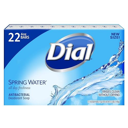 Dial Antibacterial Deodorant Soap, Spring Water (4.0 oz, 22 ct.) Beauty & Personal Care Dial