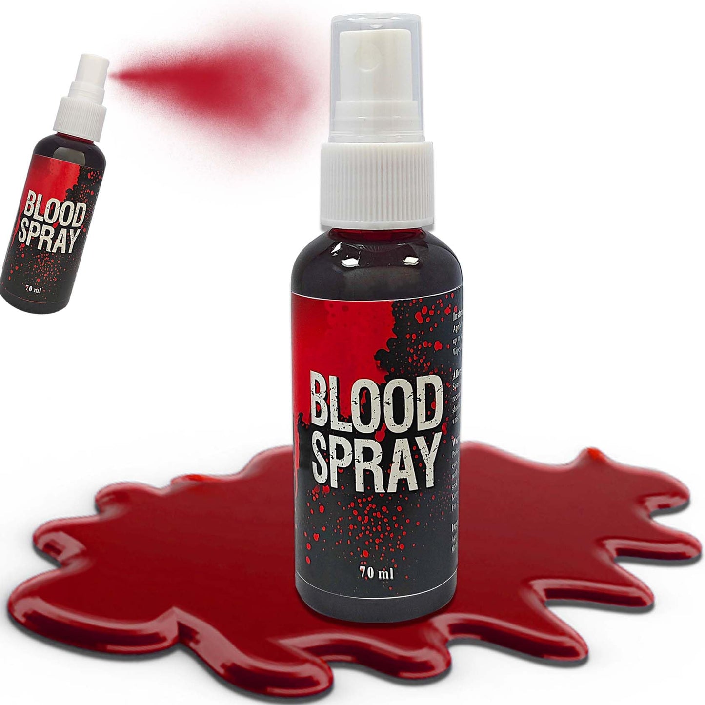 Fake Blood Spray,2.46 oz Fake Blood Makeup,Halloween Liquid Fake Blood Washable Splatter SFX Makeup Kit,Suitable for Clothes Zombie Vampire Halloween Beauty & Personal Care LZYLLS