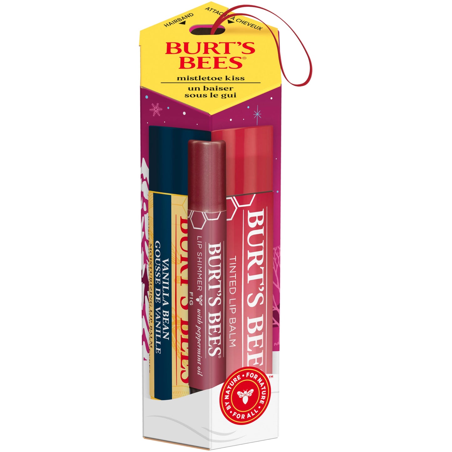 Burt's Bees Mistletoe Kiss Gift - Red (Vanilla Bean) Beauty and Personal Care Burt's Bees