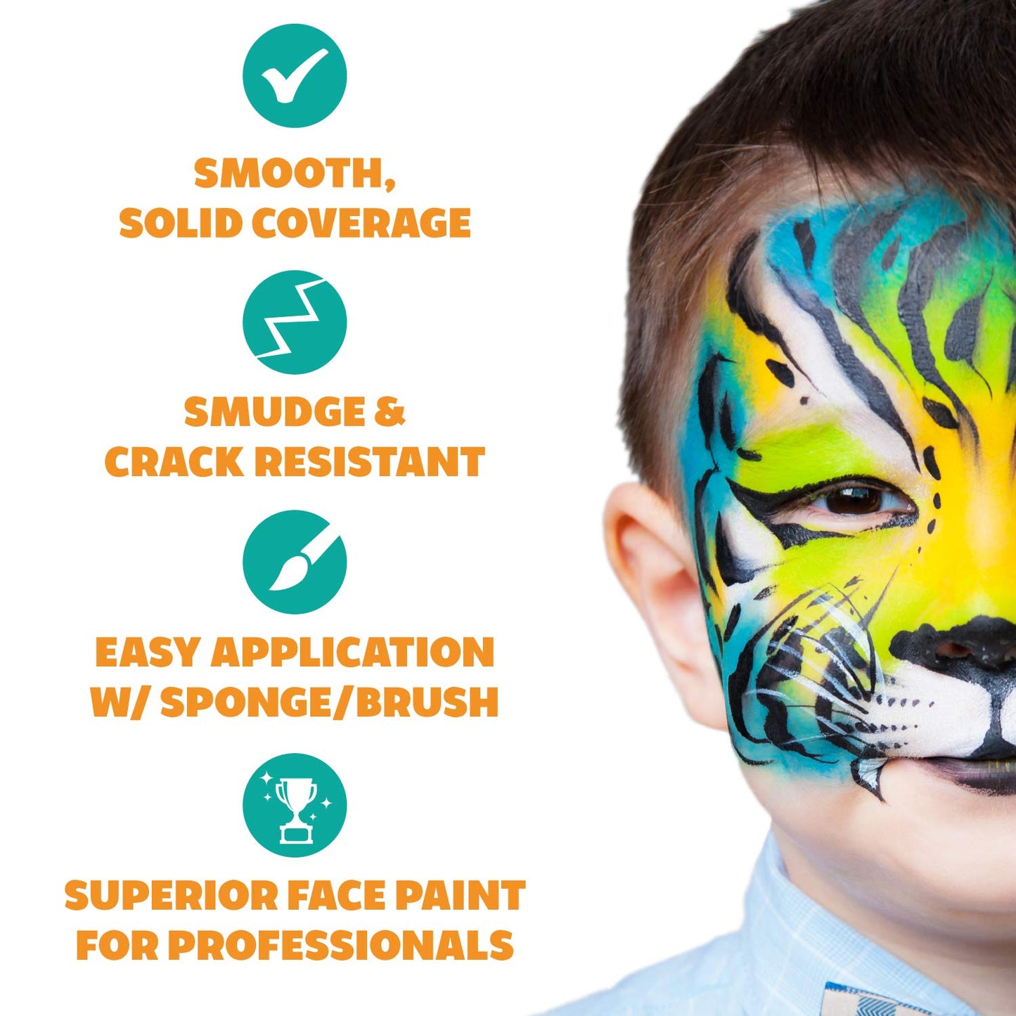 Kraze FX Face Paint Palette Refill - Anthem Face Paint (6 gm) - Hypoallergenic, Non-Toxic, Water Activated Professional Face & Body Painting Makeup Beauty & Personal Care Kraze FX