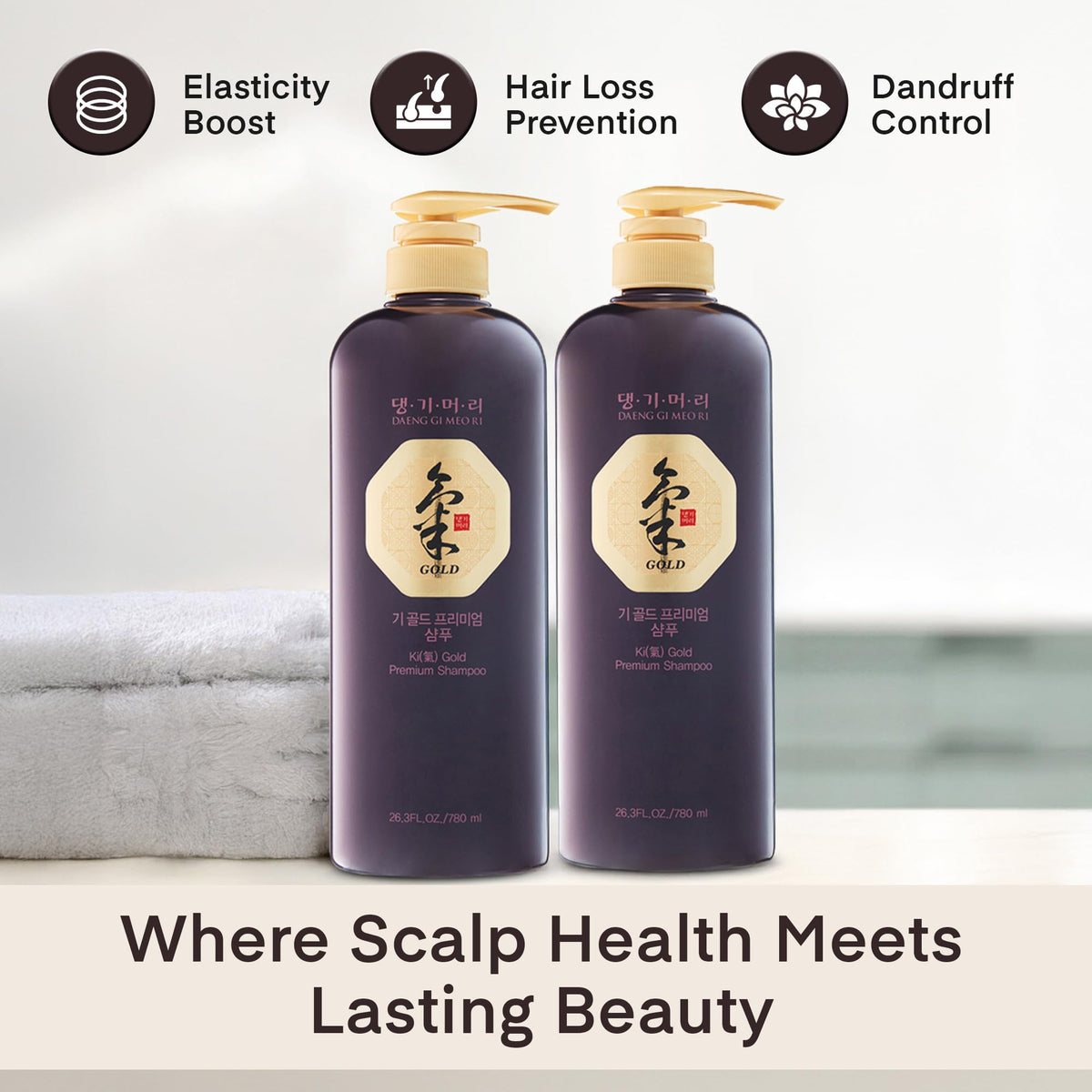 Daeng Gi Meo Ri Ki Gold Premium Shampoo 2 Set, 780ml