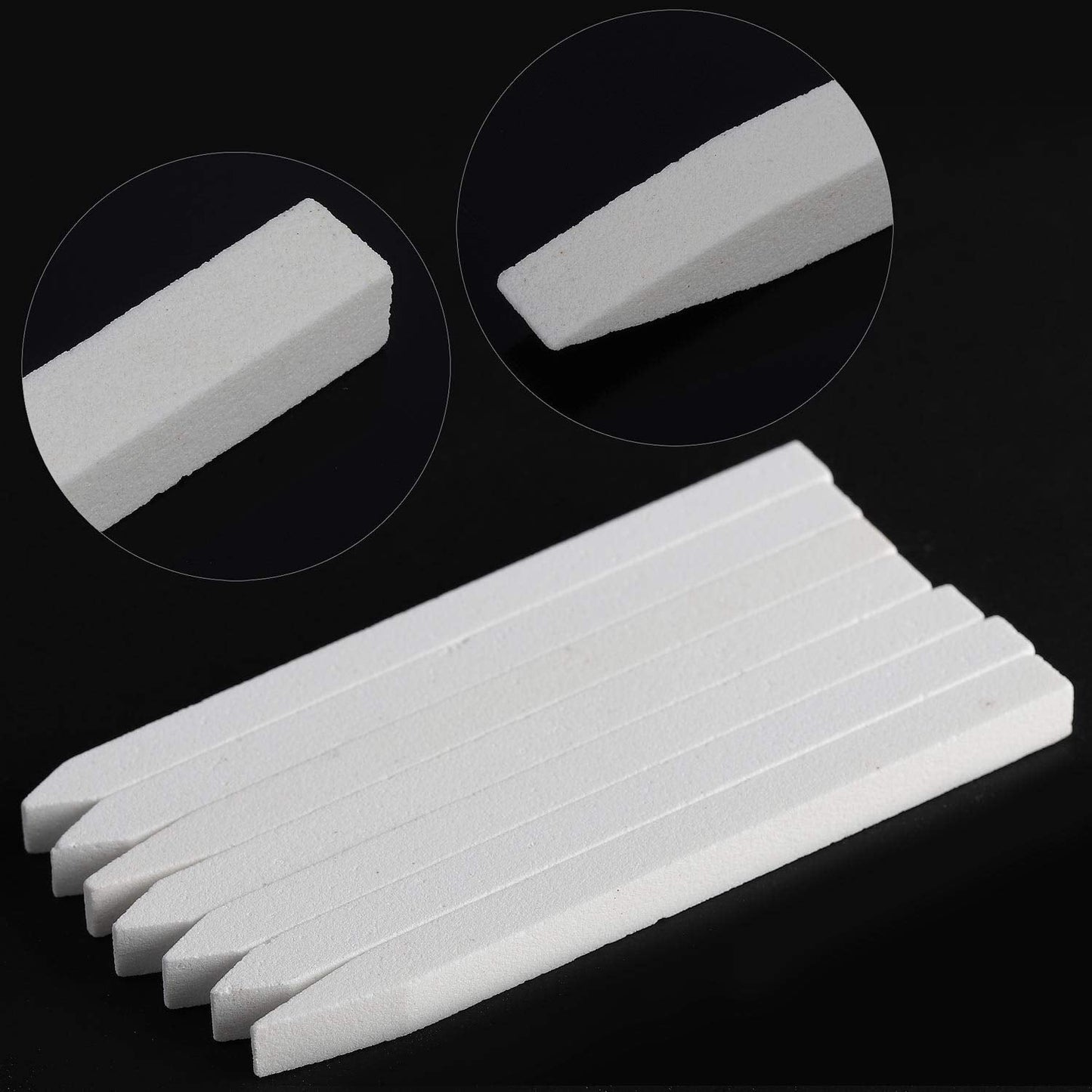 18 Pcs Nail File Pumice Stone Cuticle Pusher Nail Art Pedicure & Manicure Tools (White) Beauty & Personal Care LoveBB