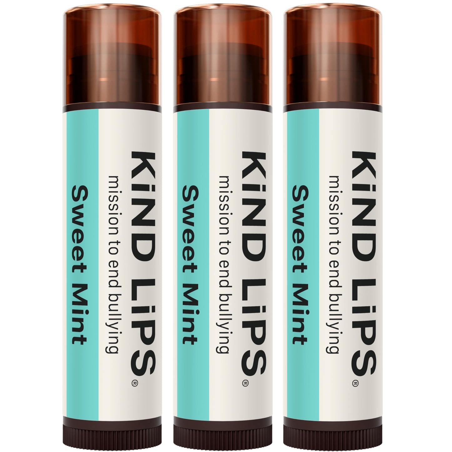 Kind Lips Organic Sweet Mint Lip Balm 3-Pack - Cooling, Refreshing Lip Care for Dry, Chapped Lips • 100% Natural, Clean, Gluten-Free, Grain-Free • Beauty & Personal Care Kind Lips
