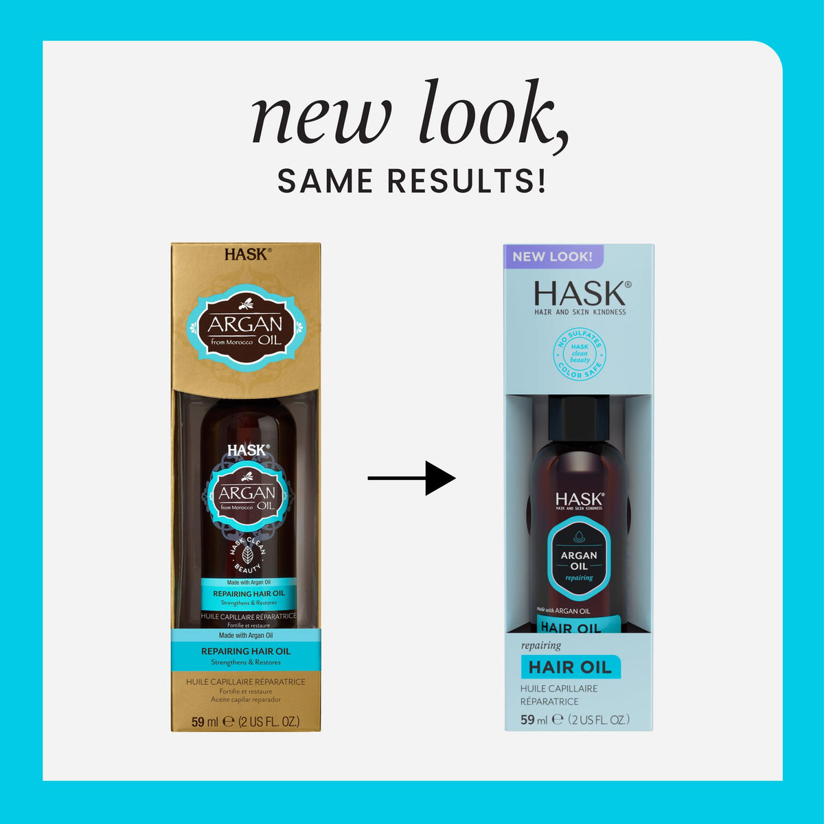 HASK Repair Argan Oil Shine Hair Oil, Pack of 2