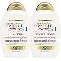 OGX Extra Strength Damage Remedy + Coconut Miracle Oil Shampoo & Conditioner for Dry, Frizzy or Coarse Hair, Hydrating & Flyaway Taming Conditioner Beauty & Personal Care OGX