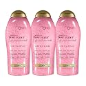 OGX Sensitive + Pink Sea Salt & Rosewater Sulfate-Free Soothing Body Scrub with Healing Rose Quartz, Gentle Exfoliating Daily Body Wash to Soften Beauty & Personal Care OGX