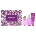 Perry Ellis Very Purple by Perry Ellis for Women - 3 Pc Gift Set 3.4oz EDP Spray, 3oz Body Lotion, 4oz Body Mist Beauty & Personal Care Perry Ellis