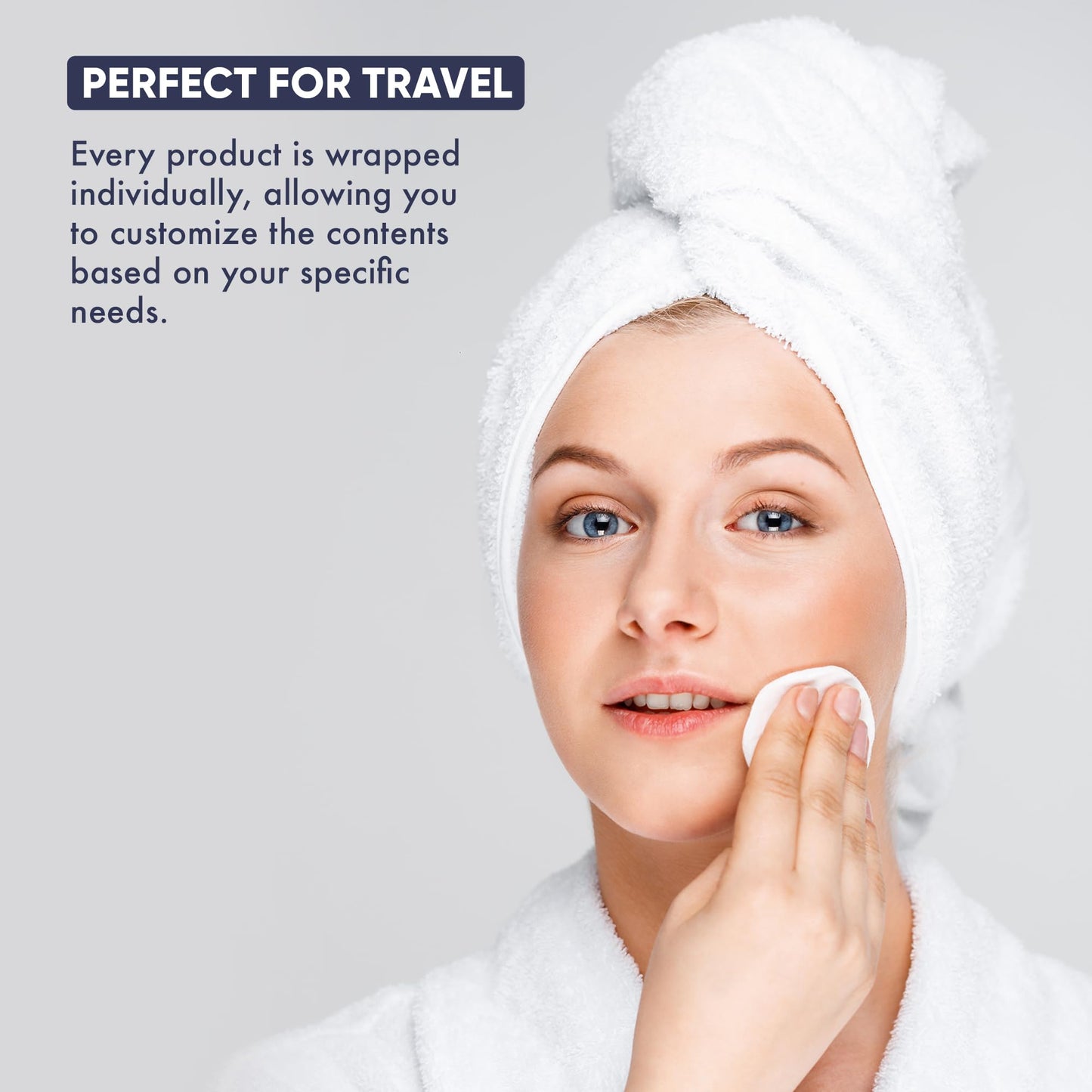 Personal Care Travel Toiletries | 1-Shoppe Amenities Kit | Travel Shaving Set, Toothbrush & Paste, Mouthwash, Makeup Wipes, Swabs, Nail File & Sewing Beauty & Personal Care Terra Pure