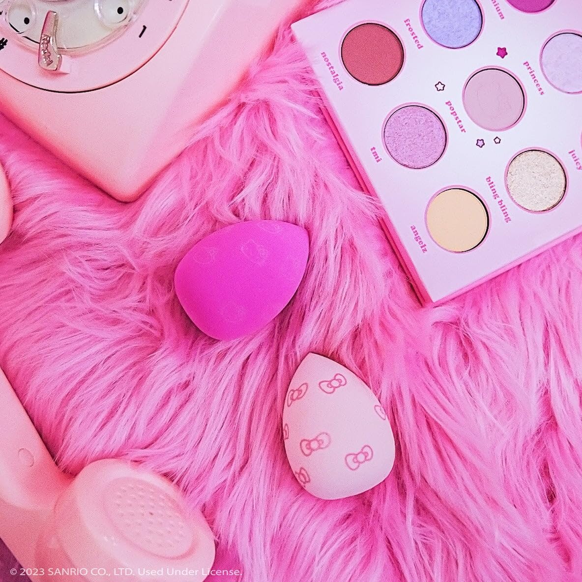 The Crème Shop x Hello Kitty Y2K Premium Plush Blender Duo - Versatile Makeup Sponges for Easy Blending and Broad Coverage - Cruelty-Free, Vegan