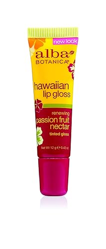 Alba Botanica Hawaiian, Passion Fruit Nectar Tinted Lip Gloss, 0.42 Ounce Beauty & Personal Care Alba Botanica