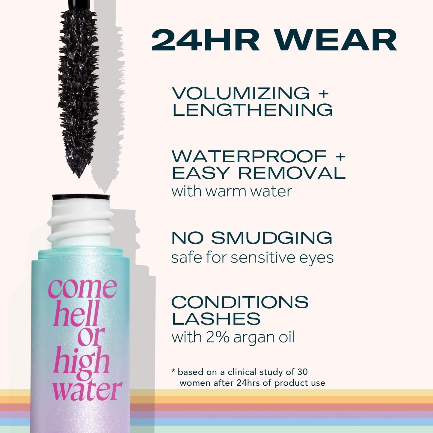 Caliray Come Hell Or Highwater Zero Smudge Clean Mascara (0.9 oz) Beauty & Personal Care caliray