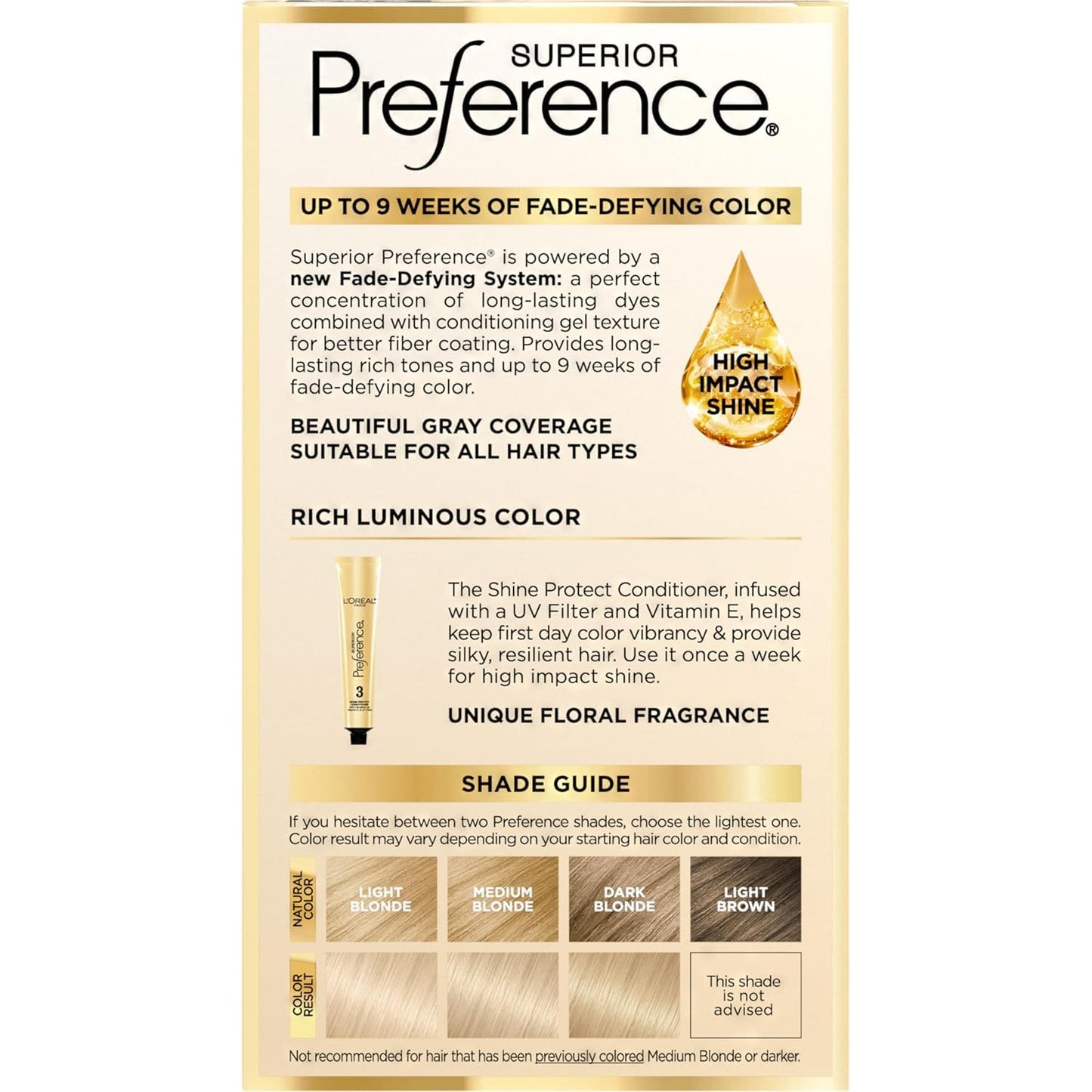 L'Oreal Superior Preference - 9-1/2A Lightest Ash Blonde (Cooler) 1 Each (Pack of 2) Beauty & Personal Care L'Oreal Paris