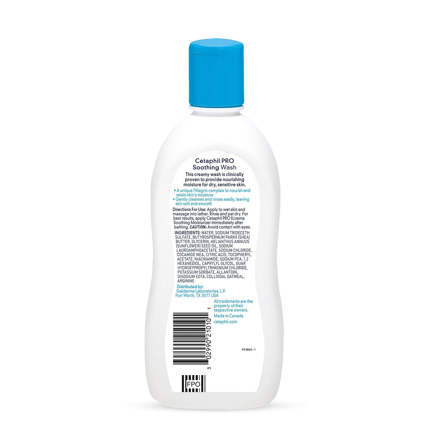 Cetaphil RESTORADERM Soothing Wash, 10 floz Pack of 3, Soothes Dry, Stressed Skin, Hypoallergenic, Soap & Paraben Free, National Eczema Association Beauty & Personal Care Cetaphil