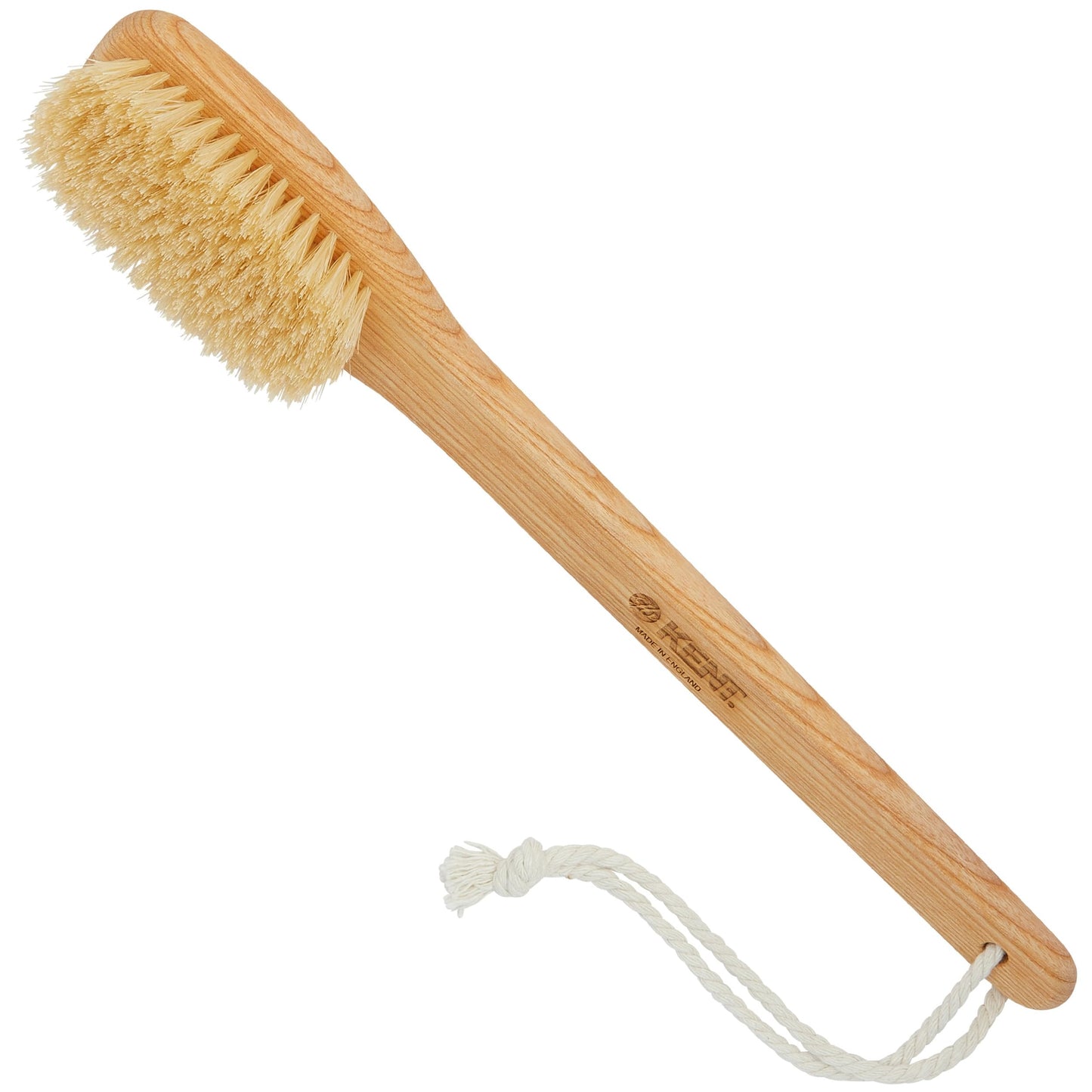 Kent FD5 Beechwood Wood Long Handle Shower Bath Body Brush. for Skin Exfoliate and Massage. 100% Boar Bristles. Best Back Body, Foot and Leg Scrubber Beauty and Personal Care KENT