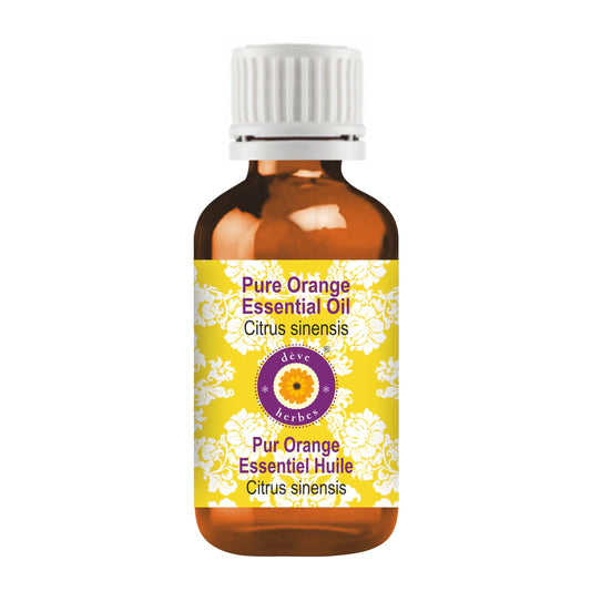 dève herbes Orange Essential Oil (Citrus sinensis) Pure - Non-Sticky - Non-Greasy - Lightweight - Men & Women - All Skin Types - Steam Distilled 15ml Beauty and Personal Care dève herbes