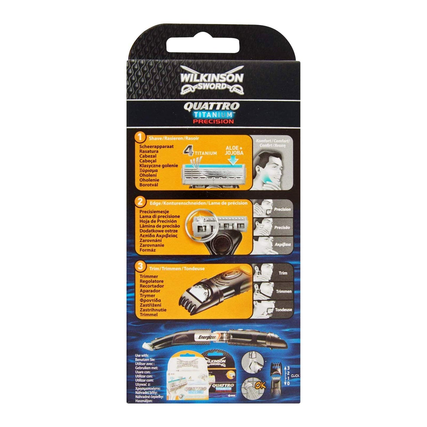 Wilkinson Sword Quattro Titanium Precision Men's Razor Beauty and Personal Care Wilkinson Sword