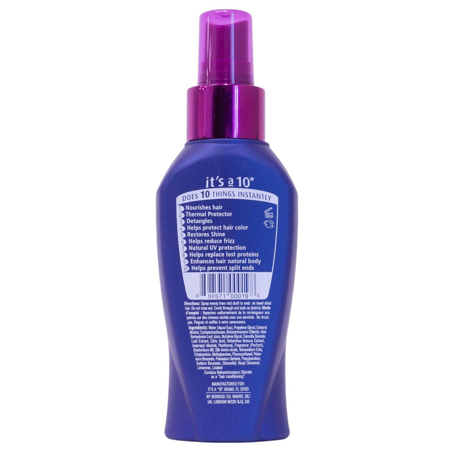 It's A 10 Haircare Miracle Leave-In Conditioner Spray - 4 oz. - 1ct Beauty & Personal Care It's a 10 Haircare