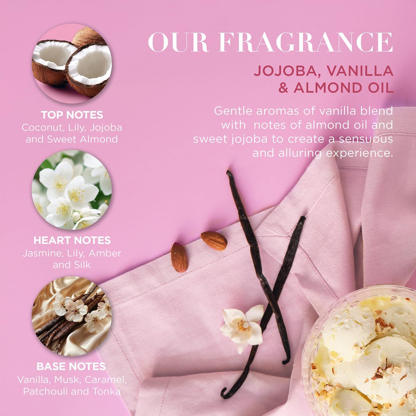 Baylis & Harding Jojoba, Vanilla & Almond Oil Luxury Pamper Gift Set For Women - Vegan Friendly Beauty and Personal Care Baylis & Harding